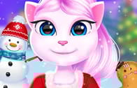 Cat Girl Christmas Decor Game