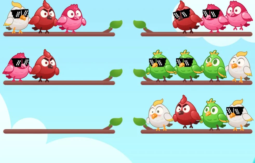 Bird Sort Puzzle