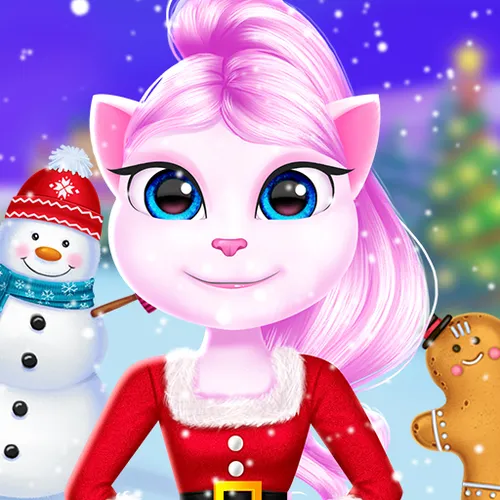 Cat Girl Christmas Decor Game