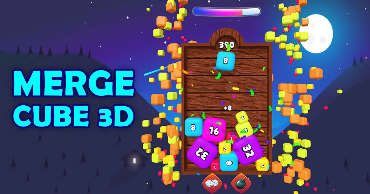 Merge Cube 3D - Play free on HuhGames