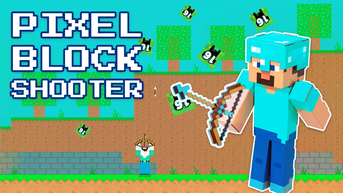 Pixel Block Shooter: Fast-Paced Block Shooting Game Online